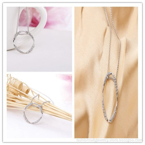Zinc Alloy Rhinestone Resin Choker Women Necklaces B-2014050
